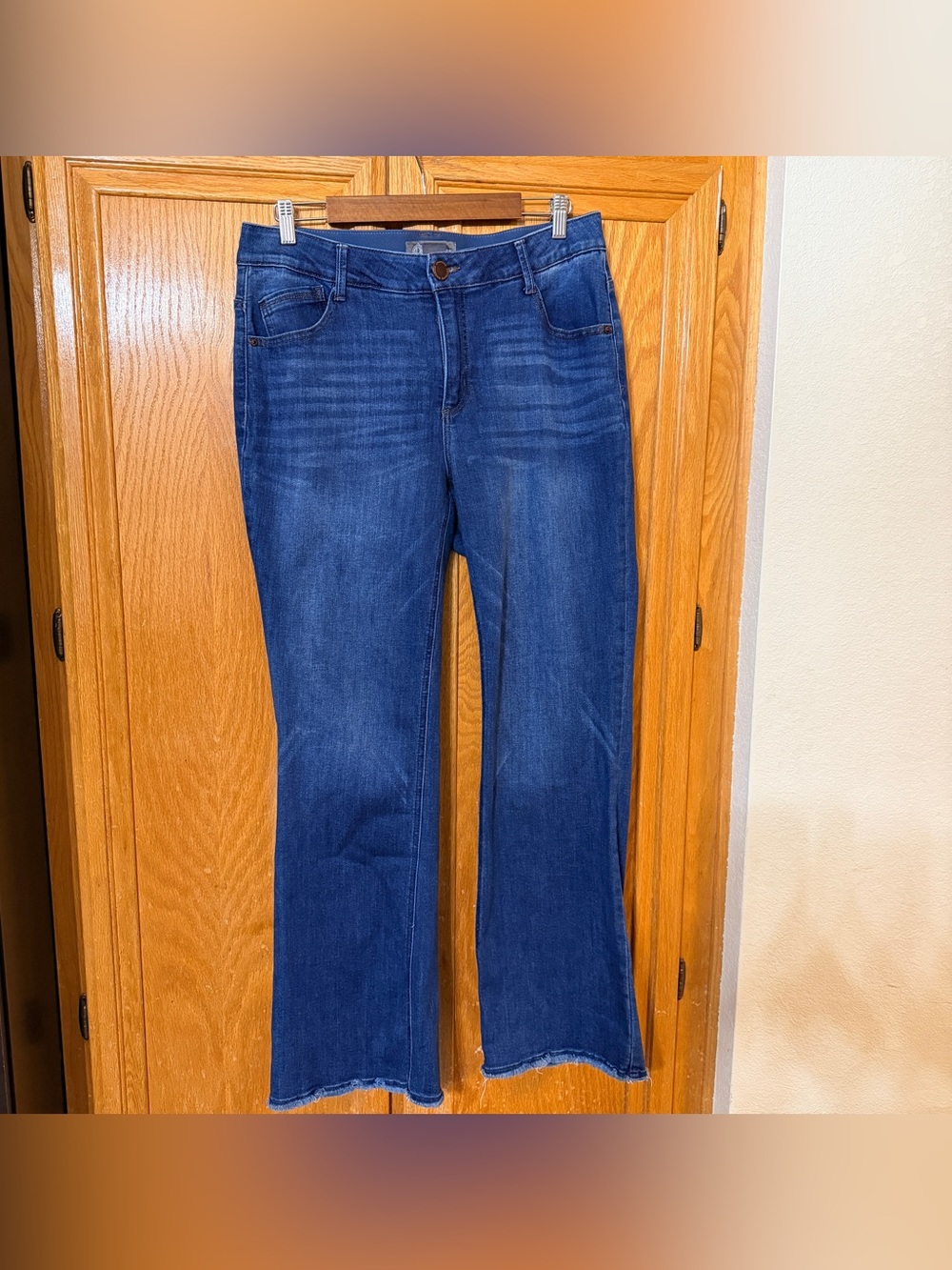 Democracy “Ab” blue denim jeans with a medium wash women size 14W